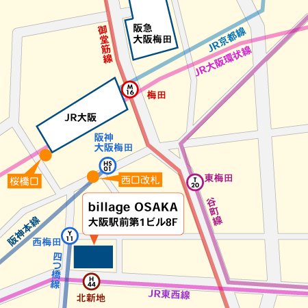 大阪支店地図画像